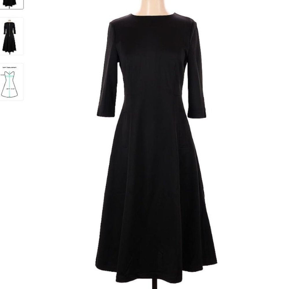 Meitsu Black A-Line Dress
